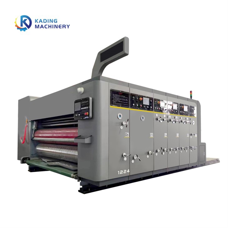 Slotter e fustellatrice per stampante per cartone all'avanguardia con dispositivo di spreco