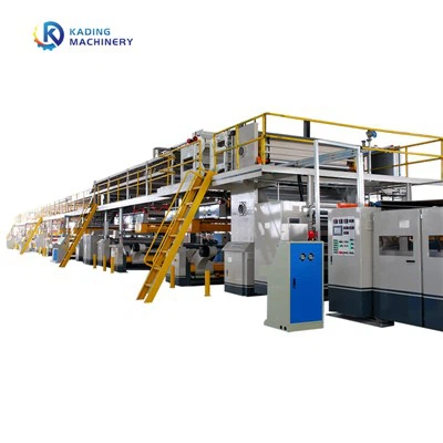 Linea di produzione di cartone ondulato a 3/5/7 strati con controllo computerizzato